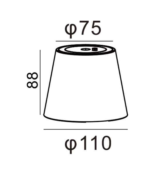 ランプシェード充電式ランプ HR95041 ランプシェード充電式ランプ HR95041