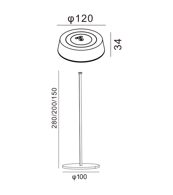 320 ハイフラット充電デスクランプ HR90052-320 320 ハイフラット充電デスクランプ HR90052-320