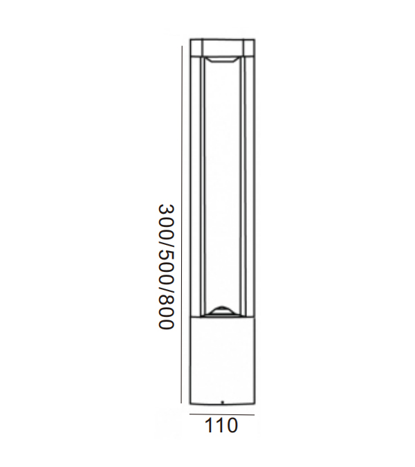 110 スクエア LED ガーデン ライト HR60032-800-LED 110 スクエア LED ガーデン ライト HR60032-800-LED