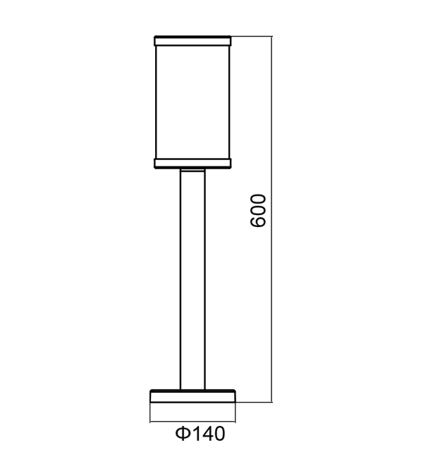縦縞ガラス E27 ガーデンランプ HR60131-600 縦縞ガラス E27 ガーデンランプ HR60131-600